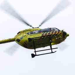 Un helicoptere Trauma atterrit a Noord apres un accident