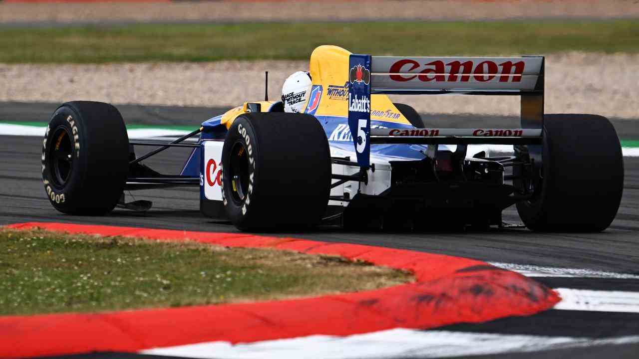 Avec cette voiture, Nigel Mansell est devenu champion du monde il y a trente ans et il a remporté le GP de Grande-Bretagne.