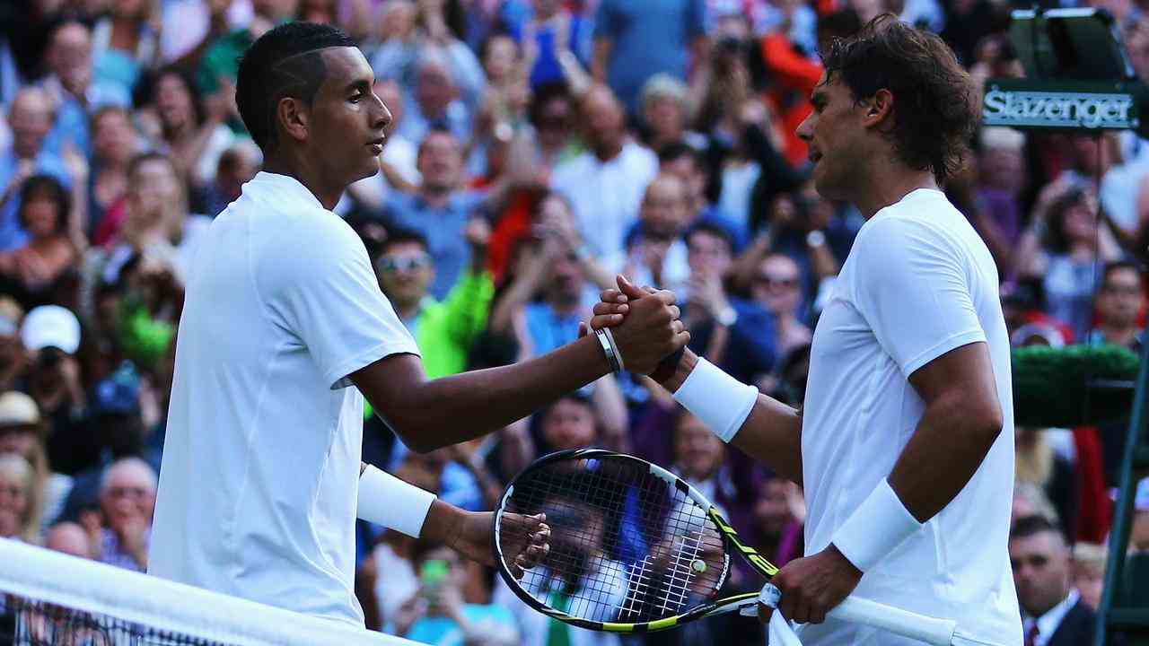 Nick Kyrgios était trop fort pour Rafael Nadal au quatrième tour de Wimbledon en quatre sets en 2014.  Il a ensuite battu l'Espagnol deux fois de plus.