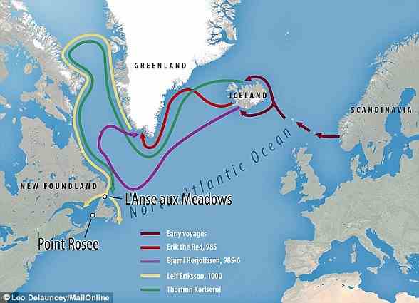 Certains experts pensent que les Vikings ont peut-être découvert l'Amérique du Nord près de 500 ans avant leur célèbre voyage vers le Nouveau Monde.