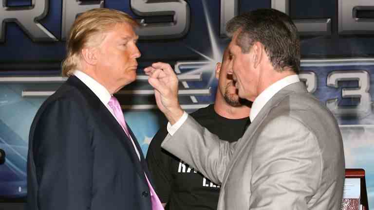 Conférence de presse Battle of the Billionaires annonçant les détails de Wrestlemania 23 à Trump Tower, New York, Amérique - 28 mars 2007
