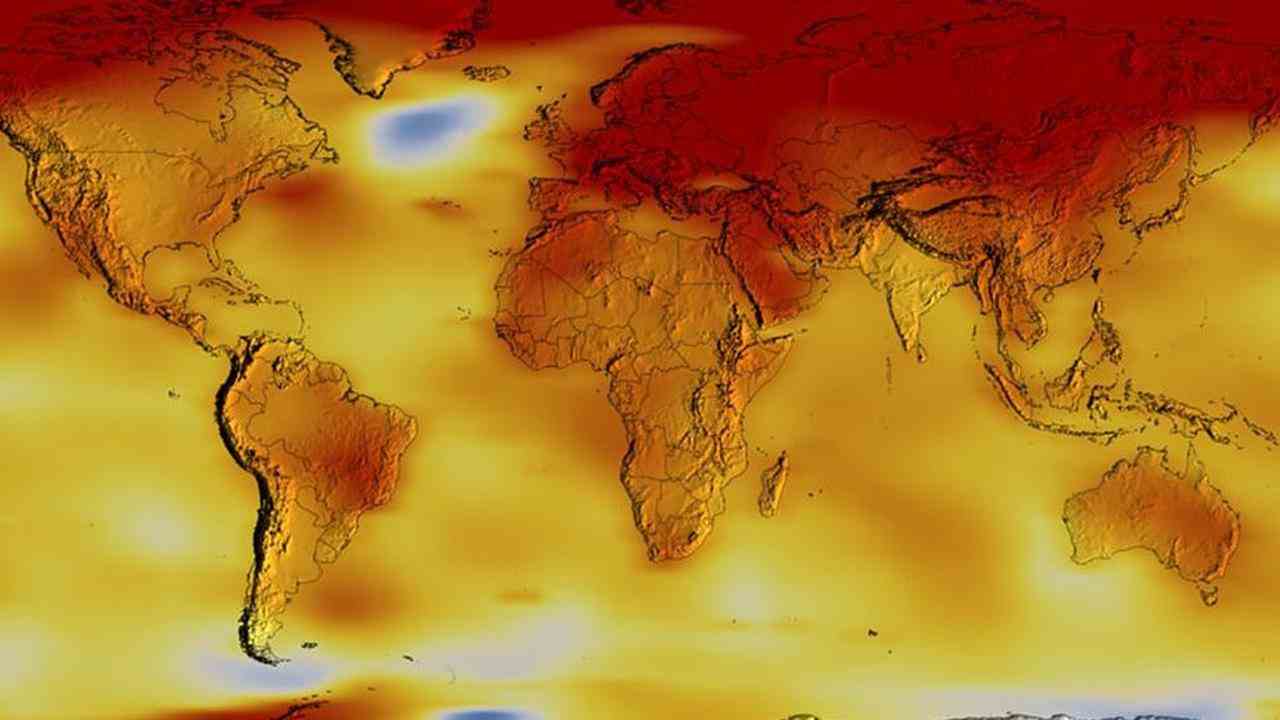 La terre entière se réchauffe, à l'exception d'une petite partie de l'océan Atlantique.  Cela a des conséquences sur les étés néerlandais.