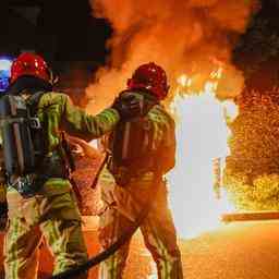 Voiture de tourisme incendiee a Middelburg Beneluxlaan A PRESENT