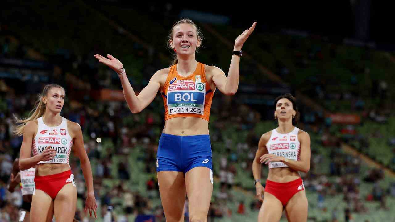 Femke Bol est la première Néerlandaise à se proclamer championne d'Europe du 400 mètres (extérieur).