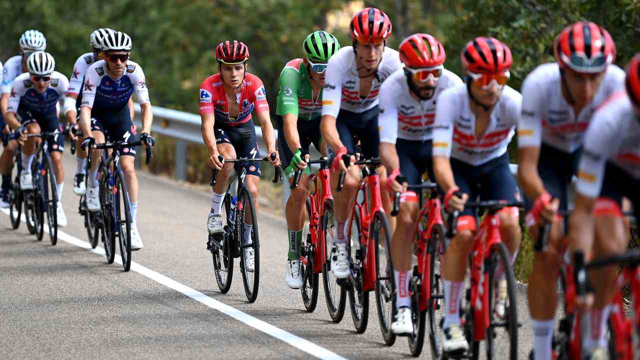 Remco Evenepoel n'a jamais rencontré de problèmes dans cette étape de la Vuelta.