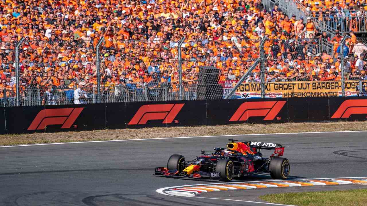 Max Verstappen sur le circuit de Zandvoort lors de la course de l'an dernier.