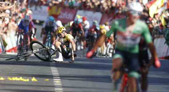 Roglic mord apres un accident a la Vuelta Le