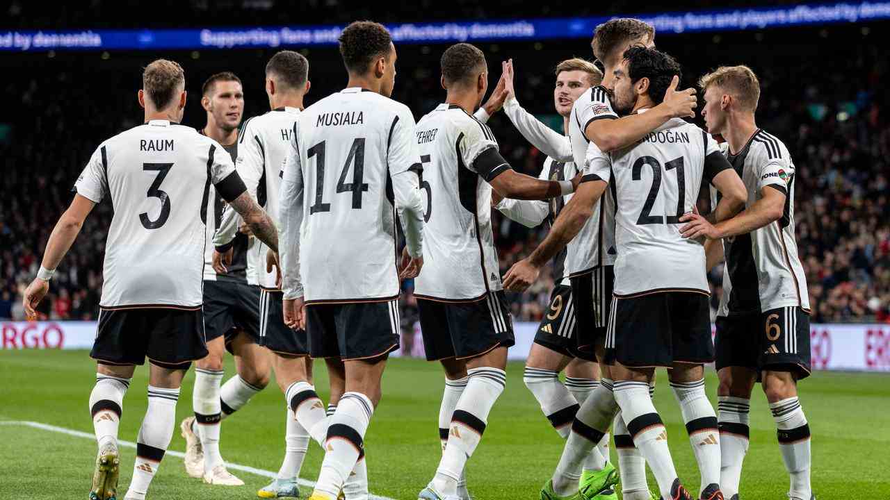 L'Allemagne a fait match nul 3-3 contre l'Angleterre en septembre.