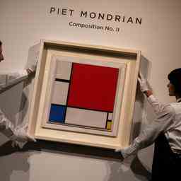 Une oeuvre de Piet Mondrian vendue aux encheres pour un