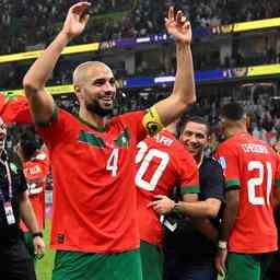 Amrabat en larmes apres la victoire meritee du Maroc