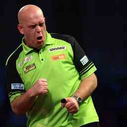 Le grand favori Van Gerwen enregistre une victoire impressionnante lors