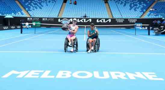 Le joueur de tennis en fauteuil roulant inaccessible De Groot
