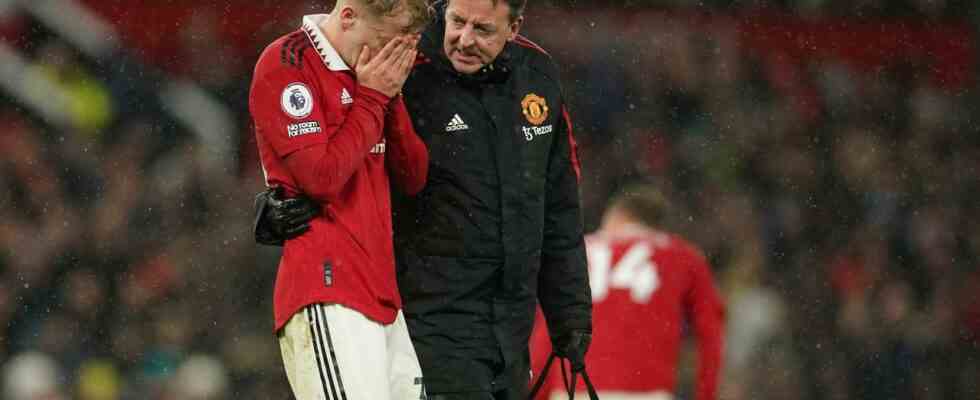 Van de Beek abandonne lors de la victoire de United