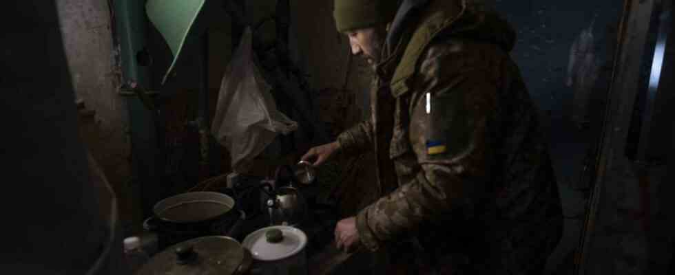 A linterieur dun bunker militaire ukrainien a 750 metres de