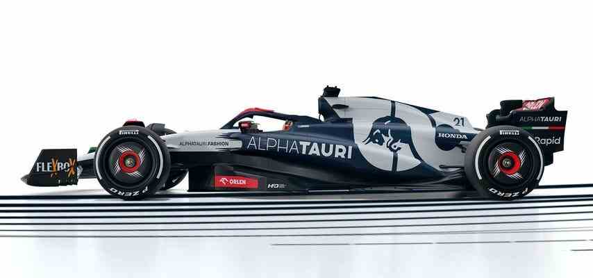 AlphaTauri presente la voiture De Vries pour 2023 a New