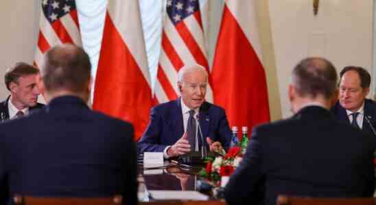 Joe Biden Biden rencontre a Varsovie le president polonais