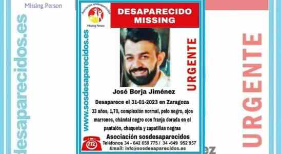 Un homme de 33 ans disparait a Saragosse