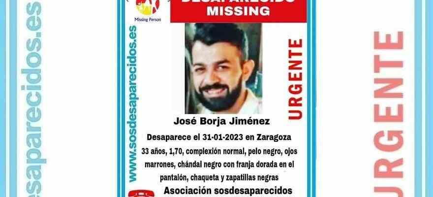Un homme de 33 ans disparait a Saragosse