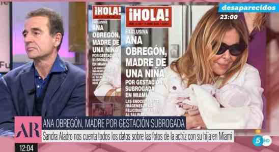 Alessandro Lequio reagit a la maternite dAna Obregon Je