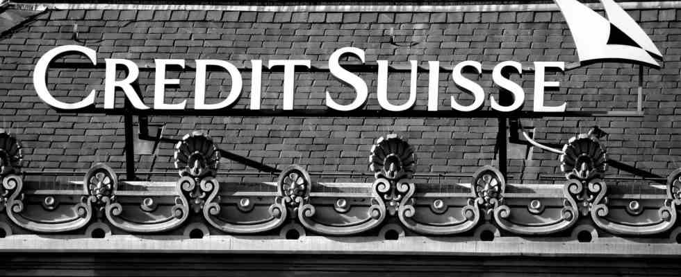 Credit Suisse ce qui est etrange cest quil nest pas