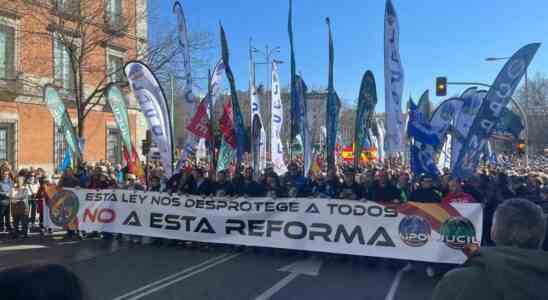 Des milliers de policiers manifestent a Madrid pour la reforme