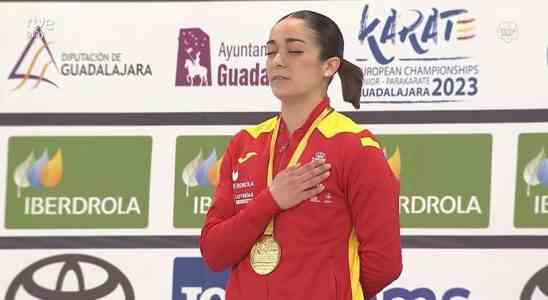 Karate europeen Paola Garcia la plus jeune combattante de