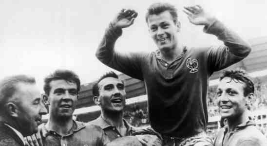 La legende francaise de la Coupe du monde Just Fontaine