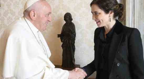 Le pape et la delegation madrilene parlent de concorde et
