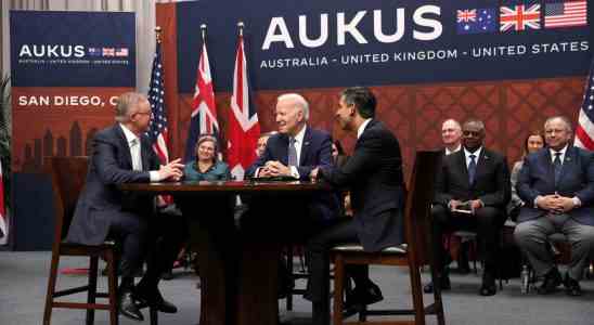 Les Etats Unis le Royaume Uni et lAustralie renforceront le sous marin nucleaire