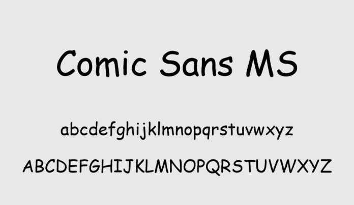 Comic Sans MS Shaped Fonts