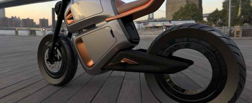 Nawa Racer the French electric motorcycle with supercapacitors and lithium