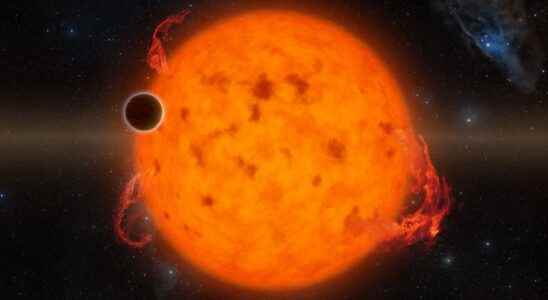This giant planet is falling on its star