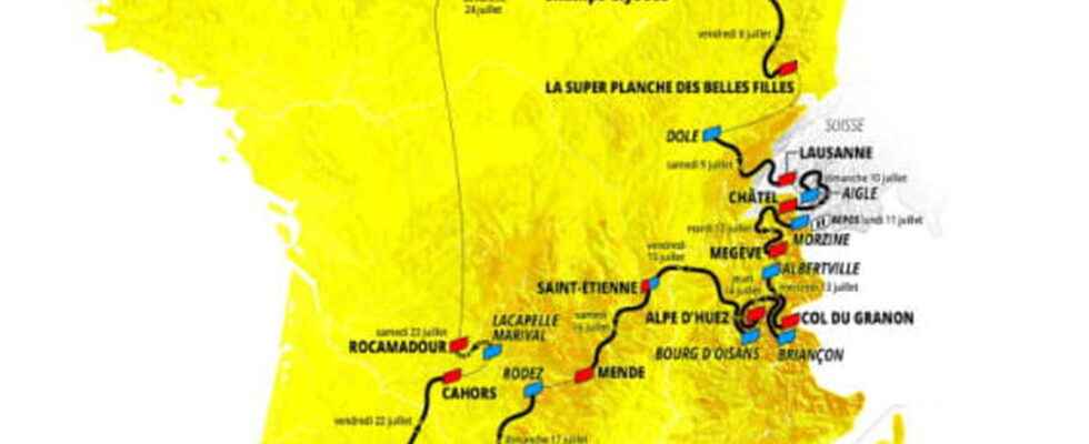 Tour de France 2022 dates official route and detailed map
