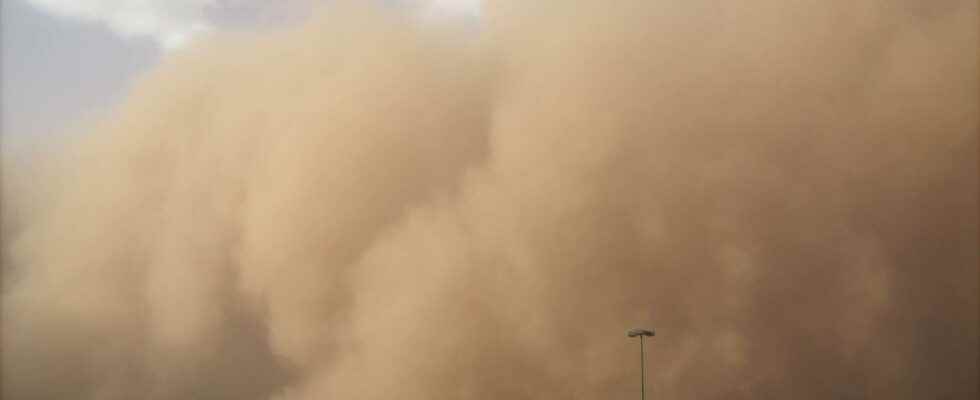 After the tornadoes a dry storm Dust Bowl swept through