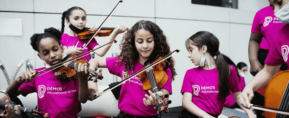 At the Philharmonie de Paris the Demos orchestras introduce children