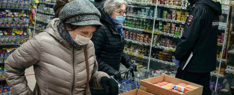 Faced with price inflation the Russians are more careful about