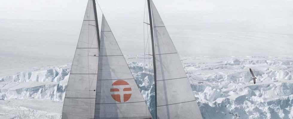 Perseverance the Polar Pod supply sailboat