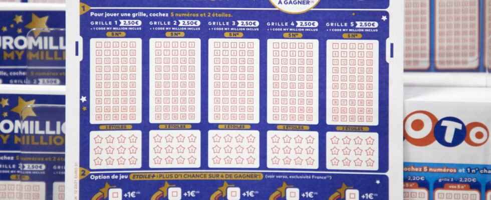 Result of the Euromillions FDJ the draw of Tuesday December