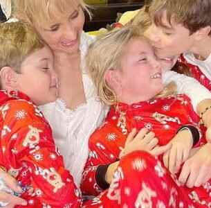 The stars celebrate Christmas with their family