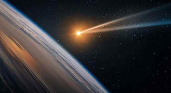 The tails of comets are never green and we finally