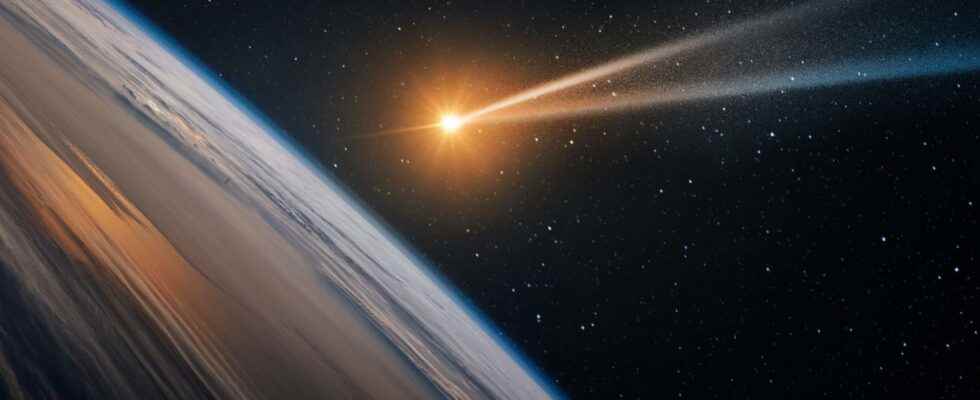 The tails of comets are never green and we finally