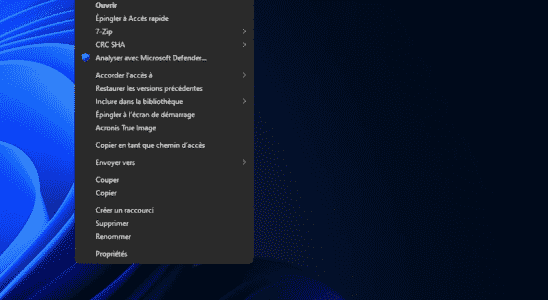 Windows 11 context menu find the classic view