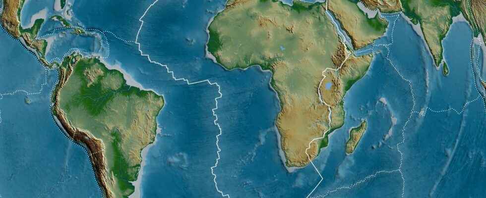 50 million years ago the Pacific plate suddenly changed direction