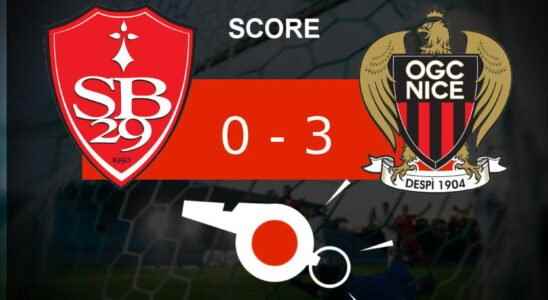 Brest Nice OGC Nice in force 0 3 the summary