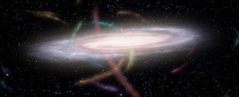 Dark matter around the Milky Way betrayed by star currents