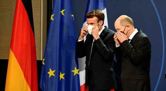 Emmanuel Macron and Olaf Scholz in unison against Russia