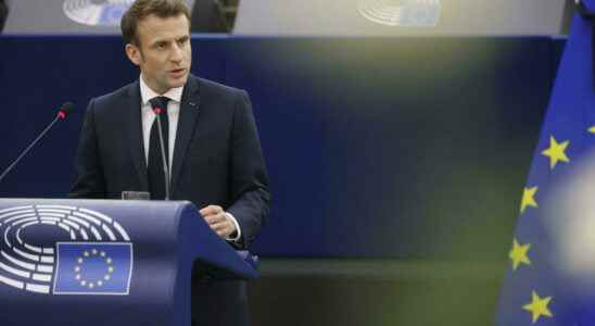In the European Parliament Emmanuel Macron eagerly awaited