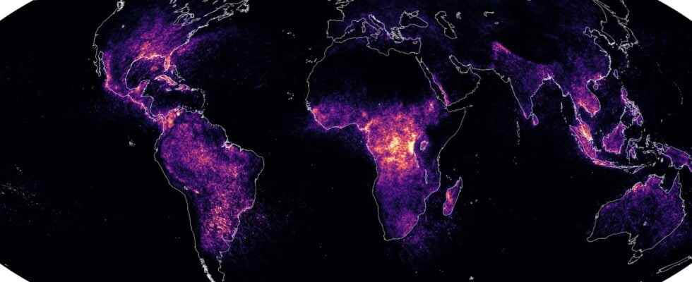 NASA maps global lightning strikes over 25 years