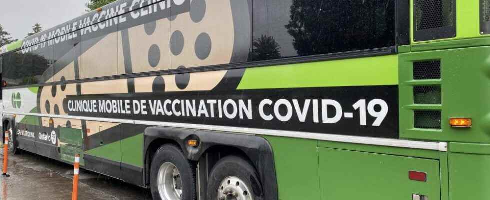 Ontarios mobile COVID vaccine bus stopping in London on Sunday