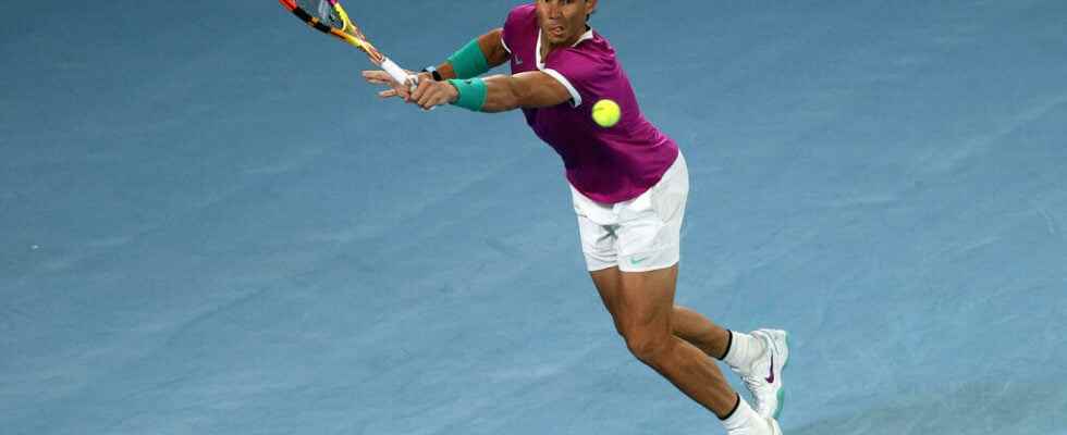 Rafael Nadal in the legend with a 21st Grand Slam